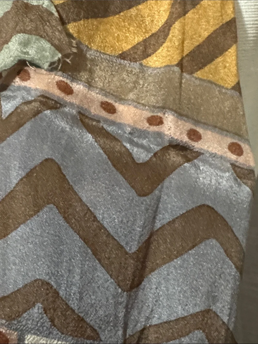 Vintage Liz Claiborne Silk Scarf-Taupe/Tan/Green-GUC
